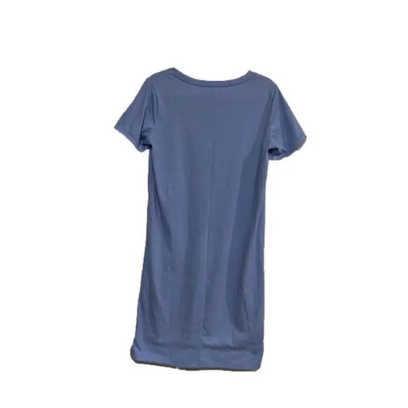 Jessica Simpson Women's Dress Midi Crinkle Knit Blue Size Medium NWT - Picture 4 of 4